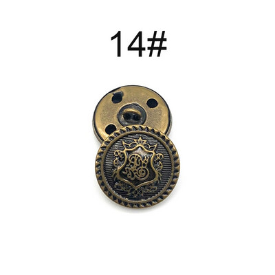 10vnt 15/18/20/23/25 mm aukso aukso spalvos metalinės sagos drabužių palto siuvimo aksesuarai sagos rūbams amatai