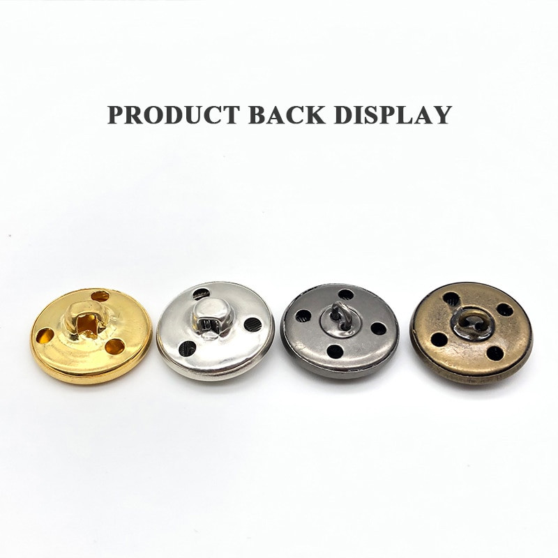 10vnt 15/18/20/23/25 mm aukso aukso spalvos metalinės sagos drabužių palto siuvimo aksesuarai sagos rūbams amatai