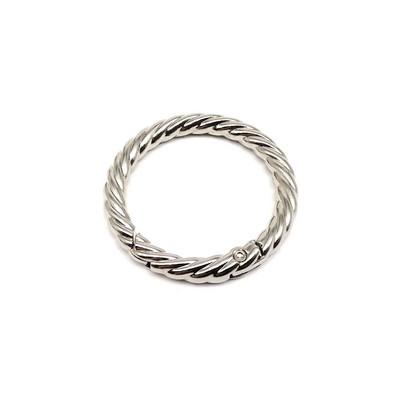 Keerdvedruga O-rõngas avatav nahast kott käekoti rihm pannal Connect Võtmehoidja ripats Võtmekoera kett Snap klambriga klamber karabiin