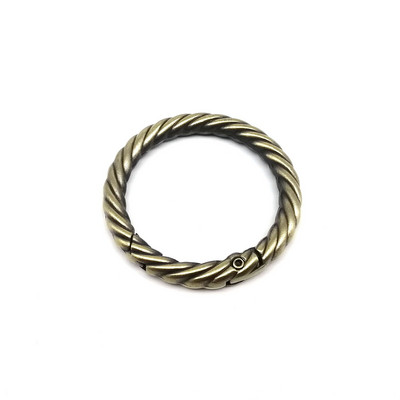 Keerdvedruga O-rõngas avatav nahast kott käekoti rihm pannal Connect Võtmehoidja ripats Võtmekoera kett Snap klambriga klamber karabiin