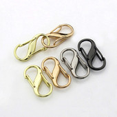 2tk Metallist S-tüüpi pandlaga Mood Mini Snap Hook Kaelakeed Ühendused Nahast Käsitöökotti Võtmehoidja DIY Ehted Leiud