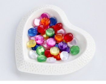 50 бр./лот Размер: 12,5 mm Candy Colors Доброкачествени копчета от смола Копче за риза Перлени аксесоари за шиене на дрехи Направи си сам занаяти (ss-288)