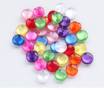 50 бр./лот Размер: 12,5 mm Candy Colors Доброкачествени копчета от смола Копче за риза Перлени аксесоари за шиене на дрехи Направи си сам занаяти (ss-288)