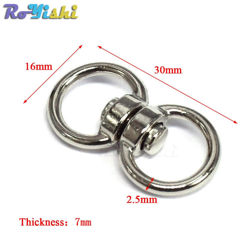 10 kom./pak. Srebrna metalna zakretna kuka, kopča, privjesci za ključeve, privjesci za ključeve, konektori za uzice Paracord, dijelovi torbice