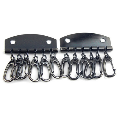 1 x metalni držač za ključeve, organizator s privjescima za ključeve sa 6 karabina za kožni novčanik, futrola za ključeve, torbica, hardver