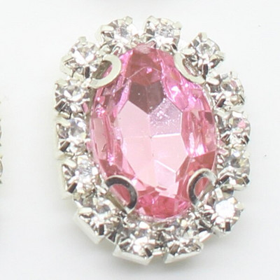 10 kom, gumbi za šivanje vještačkih dijamanata za ručni rad, 20*16 mm, prikladni za odjeću, šešire i druge ukrasne dodatke