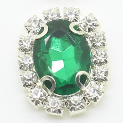 10 kom, gumbi za šivanje vještačkih dijamanata za ručni rad, 20*16 mm, prikladni za odjeću, šešire i druge ukrasne dodatke