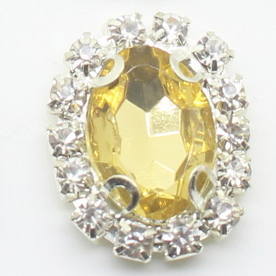 10 kom, gumbi za šivanje vještačkih dijamanata za ručni rad, 20*16 mm, prikladni za odjeću, šešire i druge ukrasne dodatke