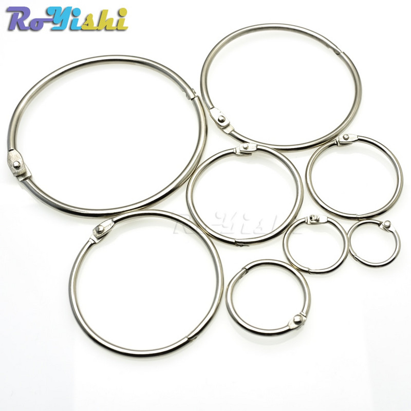 Laisvų lapų knygų segimo vyriai, užsegami O žiedais, užrakinami raktų pakabukai, metalinės amatų dalys