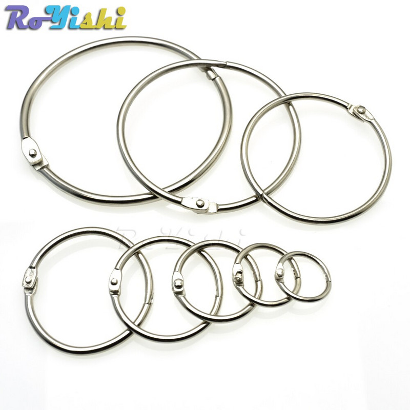 Laisvų lapų knygų segimo vyriai, užsegami O žiedais, užrakinami raktų pakabukai, metalinės amatų dalys