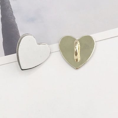 2 buc. Cârlige pentru suport pentru inele pentru inimă pentru telefon mobil, cu adeziv pe spate, metal, lucios, cu cataramă inimă de dragoste, prindere pentru suport