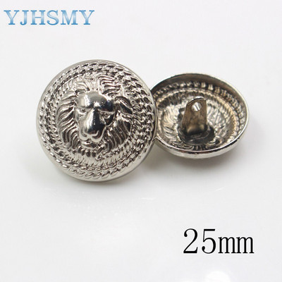 Δωρεάν αποστολή 10 τεμ./Παρτίδα Διάμετρος 15/18/22/25 χιλιοστά, Χρυσό και ασημί χρώμα, Κουμπιά στυλ λιονταριού μεταλλικά, αξεσουάρ ενδυμάτων DIY υλικά, LL-033