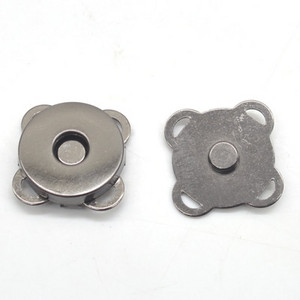 Înaltă calitate, 10 seturi/lot, argintiu negru, cusut pe buton magnetic magnetic metalic, pentru geantă de pardesiu, accesorii pentru articole de îmbrăcăminte, album de albume DIY