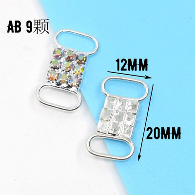 miješati 10 komada više stilova bikini konektori Kopča sa kamenčićima za Srebrni kristal Bikini kopča Torba cipele ukrasi za odjeću