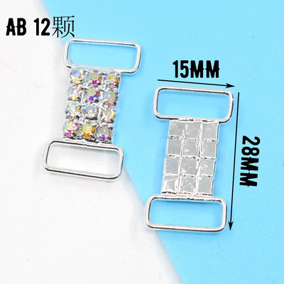 miješati 10 komada više stilova bikini konektori Kopča sa kamenčićima za Srebrni kristal Bikini kopča Torba cipele ukrasi za odjeću