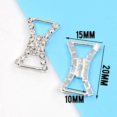 miješati 10 komada više stilova bikini konektori Kopča sa kamenčićima za Srebrni kristal Bikini kopča Torba cipele ukrasi za odjeću