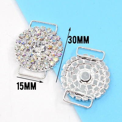 miješati 10 komada više stilova bikini konektori Kopča sa kamenčićima za Srebrni kristal Bikini kopča Torba cipele ukrasi za odjeću