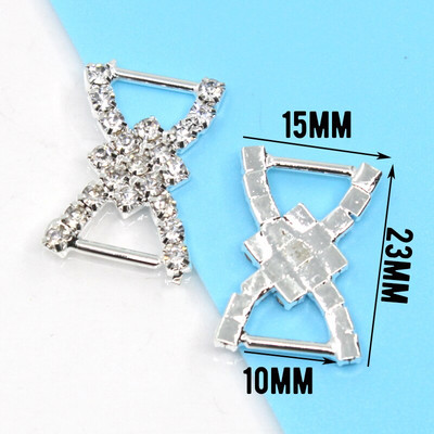 miješati 10 komada više stilova bikini konektori Kopča sa kamenčićima za Srebrni kristal Bikini kopča Torba cipele ukrasi za odjeću