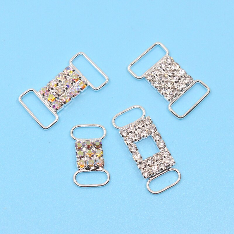 miješati 10 komada više stilova bikini konektori Kopča sa kamenčićima za Srebrni kristal Bikini kopča Torba cipele ukrasi za odjeću