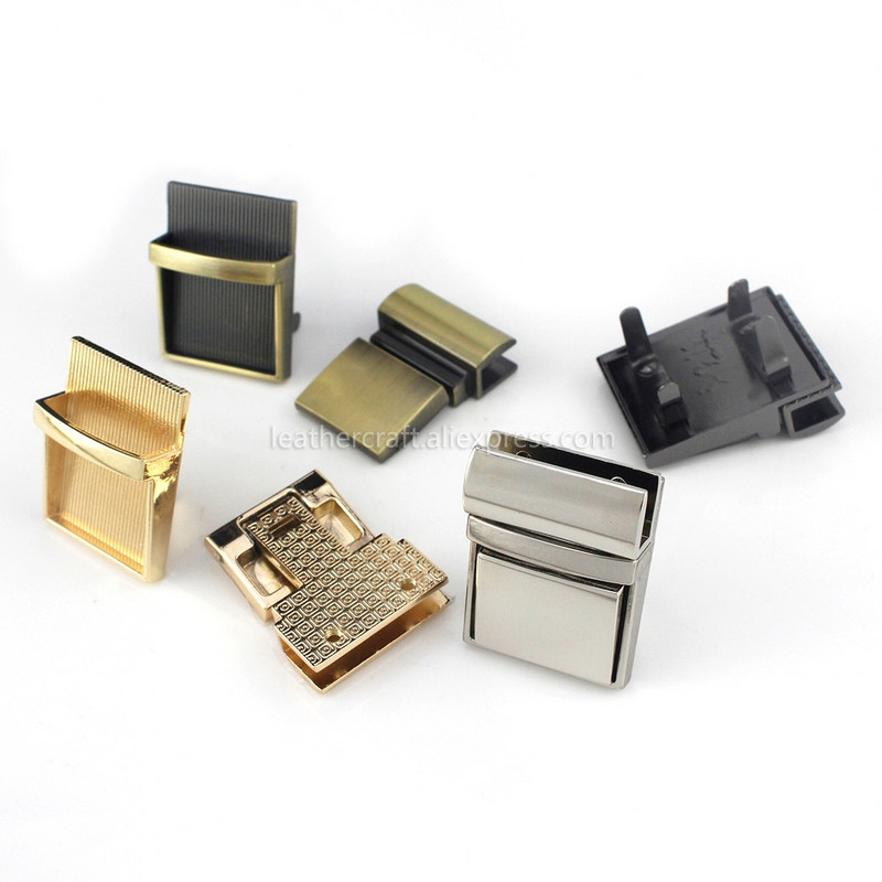 1 bucă metal pătrat Push Lock Turn Lock închizătoare cataramă pentru artizanat din piele femei geanta poșetă posetă bricolaj accesorii hardware
