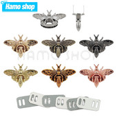 1P metallist mesilase kujuga keeratav lukk retromoekas kott-kinnitus riistvara nahast käsitöökoti jaoks Käekott rahakott DIY tarvikud