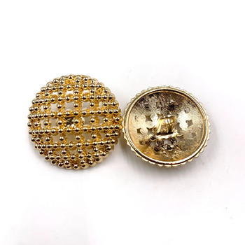 Метални копчета Hollow Crown цвят злато 25 мм/23 мм/18 мм/15 мм копчета за декорация на пуловер, аксесоари Направи си сам 10 бр./Партида JS-0180