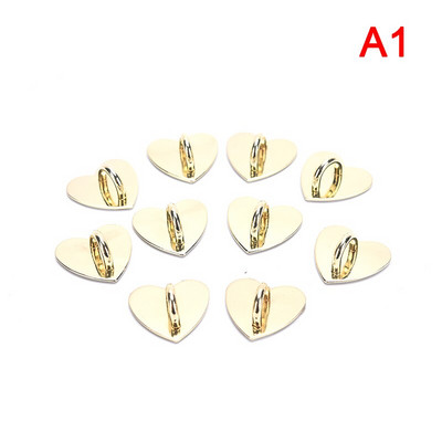 10 komada neodvojivog metalnog srca O&D prsten bočne kopče kopče hardverske kuke dodaci DIY lučni most privjesak vješalica 2021.