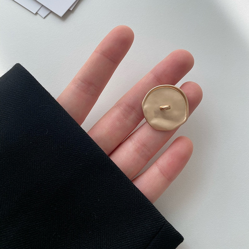 Nasturi de cusut din aliaj de aur 25/30mm pentru haine Rucsac decorativ de artizanat Articole de bricolaj Buton de metal mare pentru albume de însemnări 6 buc