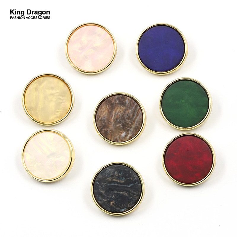 Uus saabunud kuldne valge must lilleline vaigunööbid näputöö jaoks riided naiste mantli ülikond kardigan 6 tk õmblusnööp KD876