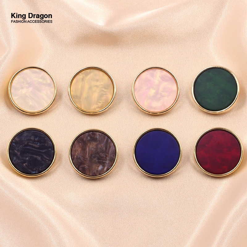 Uus saabunud kuldne valge must lilleline vaigunööbid näputöö jaoks riided naiste mantli ülikond kardigan 6 tk õmblusnööp KD876