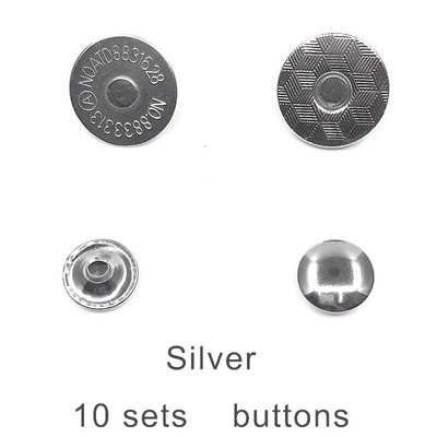 (10 komplekti / partii) 14mm-18mm õhukesed magnetilised nööbikottid magnetiga Lukk Rahakoti nööbid Metallist klambrid magnetklambrid