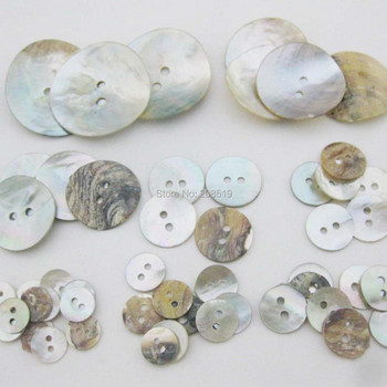 NBNNKG Nature Sea Shell Made Shirt Buttons 30Pcs Multisizes Шиене на облекло Fit DIY Craft Ornament Seashell Botoes