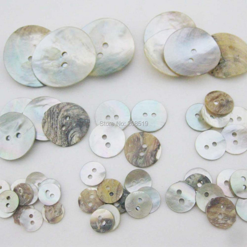 NBNNKG Looduse merekarpidest valmistatud särginööbid, 30 tk. Mitmes suuruses õmblemine Rõivas Fit Ise-meisterdamine Merekarpidest valmistatud saapad