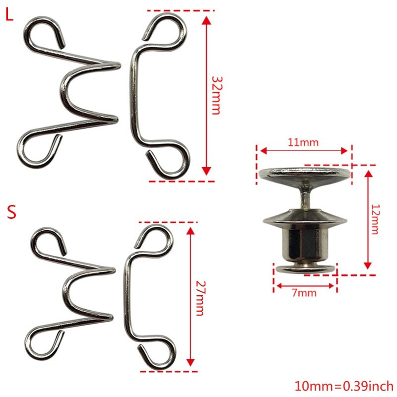 4 kompleta podesivih kopči u struku, set produživača za traperice, gumb za produžavanje struka za hlače, podesivi dugmad za traperice, savršeno pristajanje