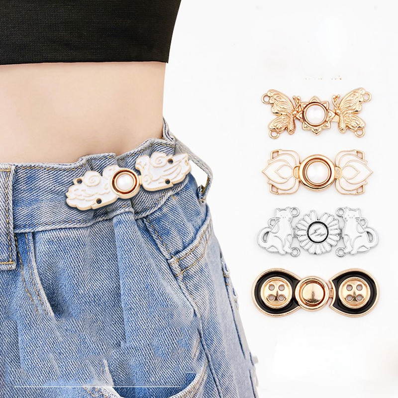 Teksad vöökoha pandla vöökoha sulgemise artefakt nähtamatu klõpsnupp eemaldatav pingutav vöörihma nupp riiete pükste reguleerimise tööriist