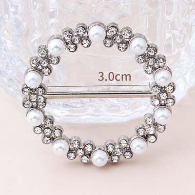 Moda colț tiv talie înnodat perle buton cămașă de ultimă generație tricou eșarfă de mătase accesorii decorative cu cataramă fixă