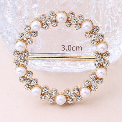 Moda colț tiv talie înnodat perle buton cămașă de ultimă generație tricou eșarfă de mătase accesorii decorative cu cataramă fixă