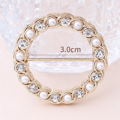 Moda colț tiv talie înnodat perle buton cămașă de ultimă generație tricou eșarfă de mătase accesorii decorative cu cataramă fixă