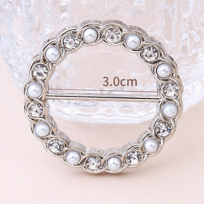 Moda colț tiv talie înnodat perle buton cămașă de ultimă generație tricou eșarfă de mătase accesorii decorative cu cataramă fixă