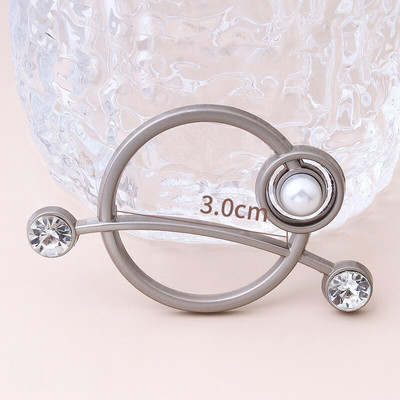 Moda colț tiv talie înnodat perle buton cămașă de ultimă generație tricou eșarfă de mătase accesorii decorative cu cataramă fixă