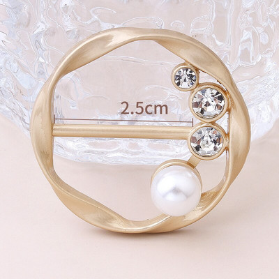 Moda colț tiv talie înnodat perle buton cămașă de ultimă generație tricou eșarfă de mătase accesorii decorative cu cataramă fixă