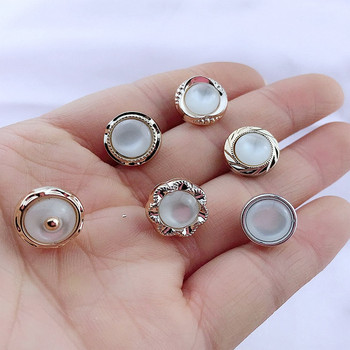 HL 12 стила 30 БР. 11 мм-12 мм копчета с покритие от перлени камъни Копчета за ризи Направи си сам Шевни аксесоари
