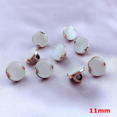 HL 12 Styles 30PCS 11mm-12mm επιμετάλλωση κουμπιά με μαργαριταρένιο στέλεχος DIY Κουμπιά πουκάμισου ένδυσης Αξεσουάρ ραπτικής