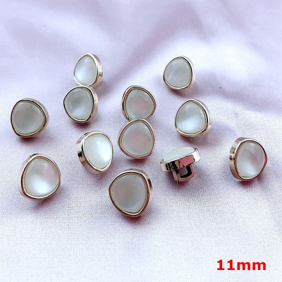 HL 12 Styles 30PCS 11mm-12mm επιμετάλλωση κουμπιά με μαργαριταρένιο στέλεχος DIY Κουμπιά πουκάμισου ένδυσης Αξεσουάρ ραπτικής