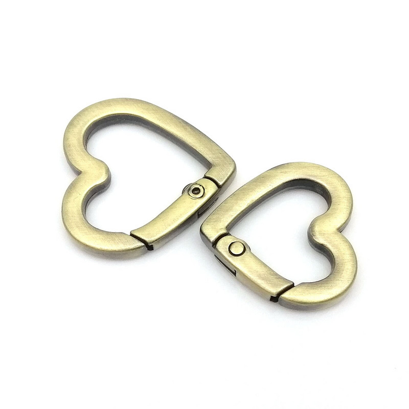 Opružna kapija O prsten u obliku srca Otvorena kožna torba Ručna torba Remen Kopča Spojnica Nalazi ključeva Privjesak Kopča Kuka za okidanje