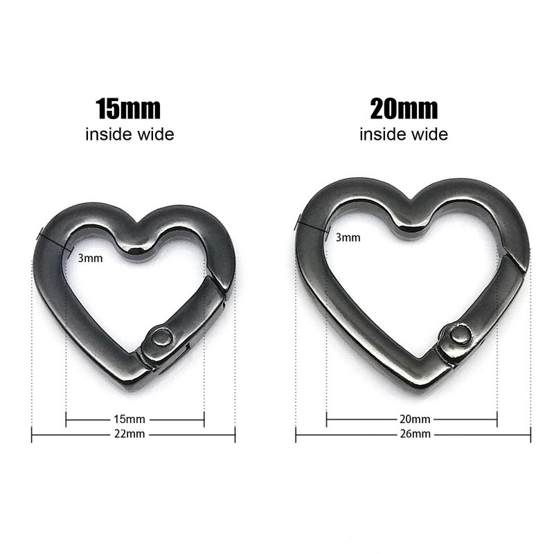 Opružna kapija O prsten u obliku srca Otvorena kožna torba Ručna torba Remen Kopča Spojnica Nalazi ključeva Privjesak Kopča Kuka za okidanje