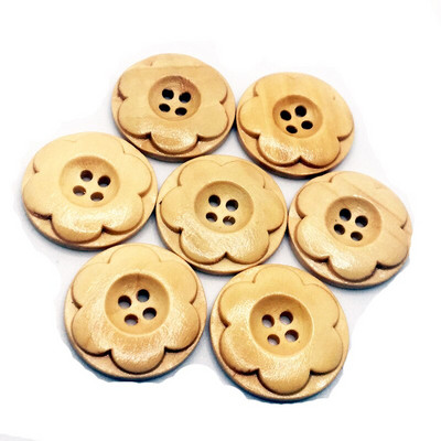 30 τμχ/Παρτίδα 23-30 χιλιοστά Vintage λουλούδι σε σχήμα 2 οπών Διακοσμητικά DIY Ξύλινα κουμπιά για χειροποίητα Scrapbooking Crafts Clothing Κουμπί SC280