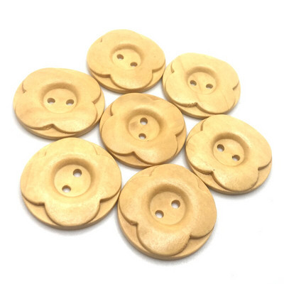 30 τμχ/Παρτίδα 23-30 χιλιοστά Vintage λουλούδι σε σχήμα 2 οπών Διακοσμητικά DIY Ξύλινα κουμπιά για χειροποίητα Scrapbooking Crafts Clothing Κουμπί SC280