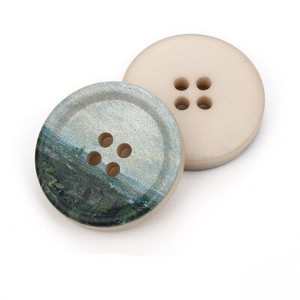 5 buc Nasturi din rasina rotunji cu 4 gauri imprimeu peisaj 21mm-34mm Accesorii de cusut pentru imbracaminte Nasturi decorativi DIY lucrati manual