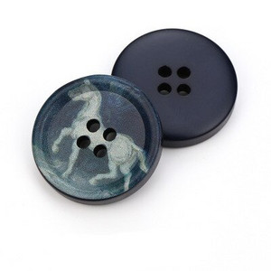 5 buc Nasturi din rasina rotunji cu 4 gauri imprimeu peisaj 21mm-34mm Accesorii de cusut pentru imbracaminte Nasturi decorativi DIY lucrati manual